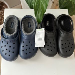 Brand new fur lined crocs